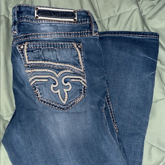 Rock Revival Dark Blue Capri Jeans - Picture 10 of 16